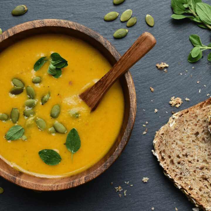 Roasted Red Pepper and Butternut Squash Soup
