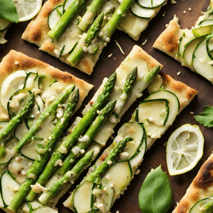 Asparagus and Zucchini Flatbread