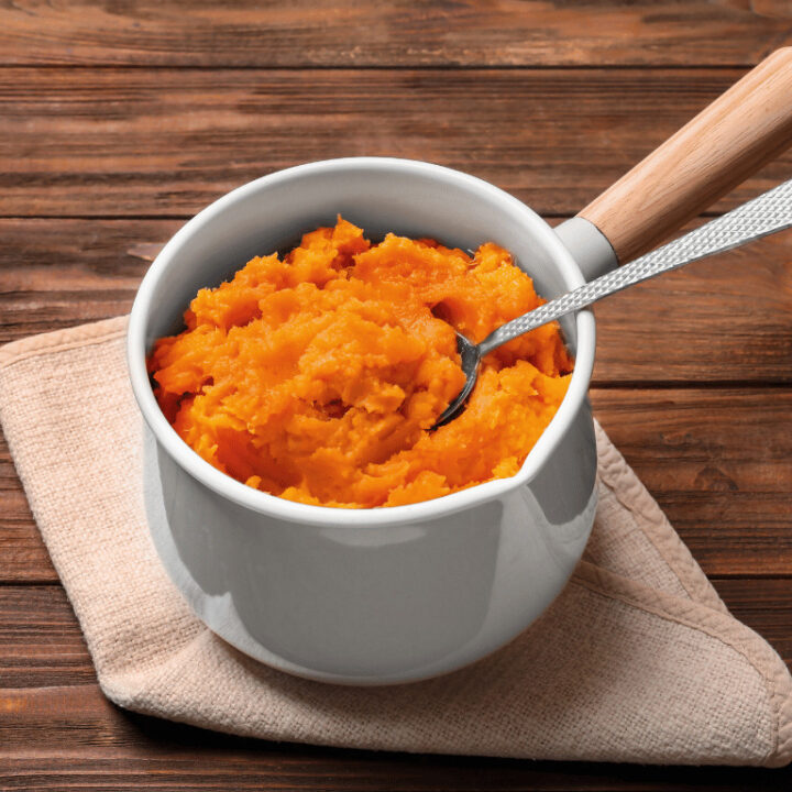 Mashed Sweet Potato with Cinnamon Butter